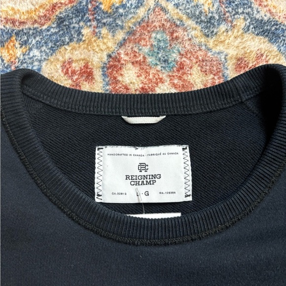 Reigning Champ Spellout Crewneck Large - Picture 3 of 5
